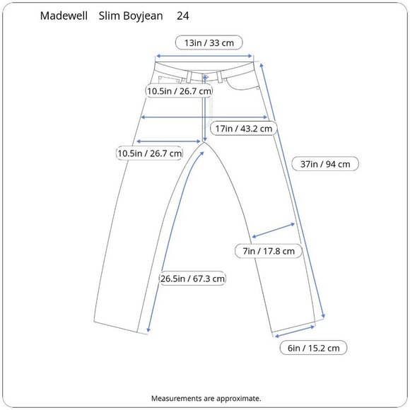 Madewell The High-Rise Slim Boyjean Step Hem Slim Boyfriend Distressed Jeans 24 - Picture 15 of 16